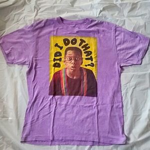 Purple Steve Urkel “Did I do that?” Graphic tee L